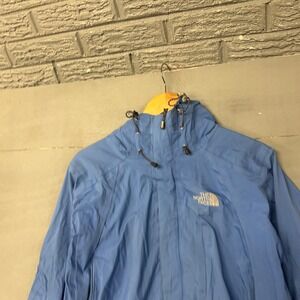 The North Face Womens Gore-Tex XCR Hooded Rain Jacket Light Blue Size Medium